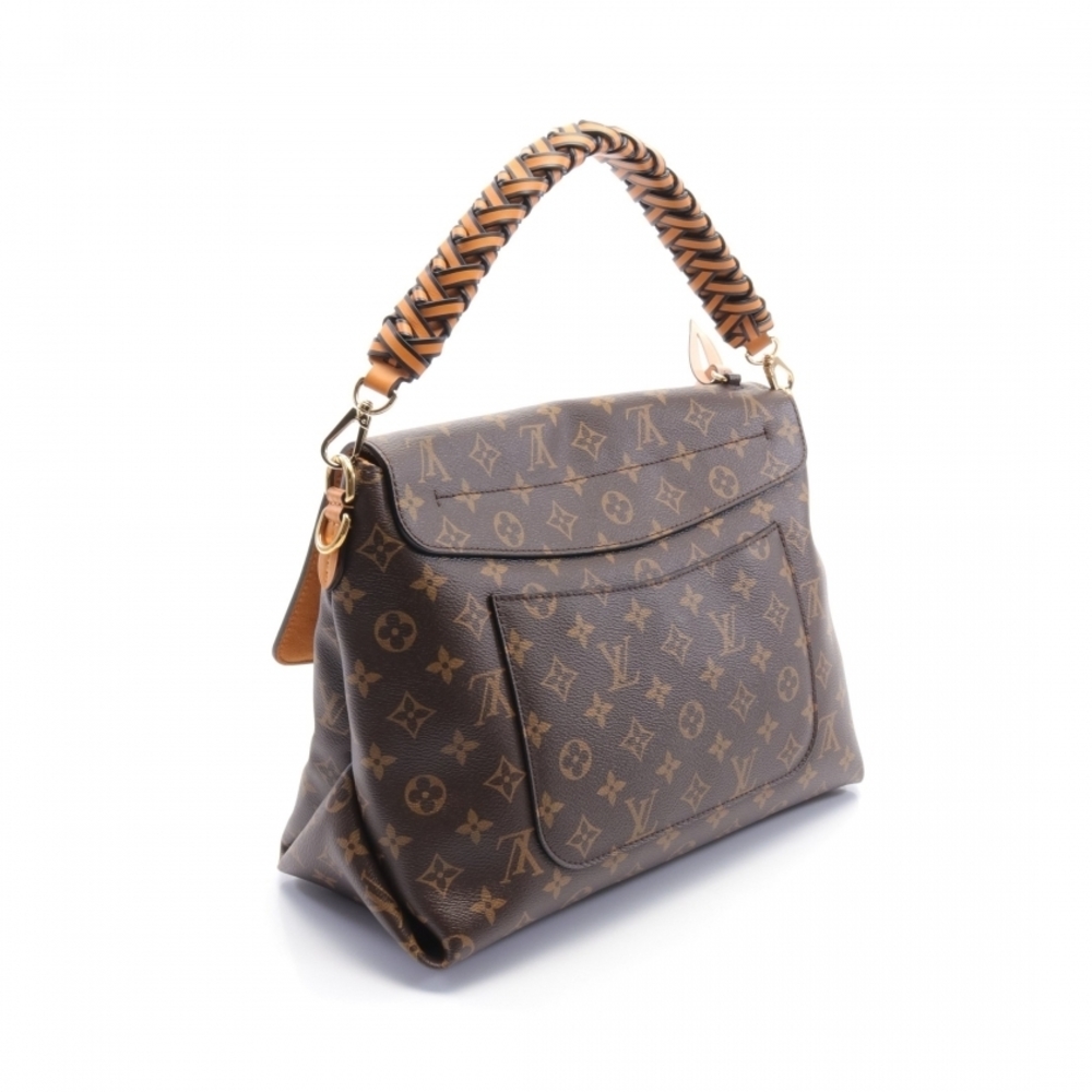Louis Vuitton Beauvre MM Monogram Shoulder Bag Brown